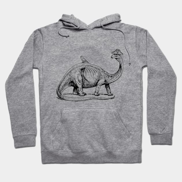 Pirate Dinosaur Hoodie by firstsapling@gmail.com